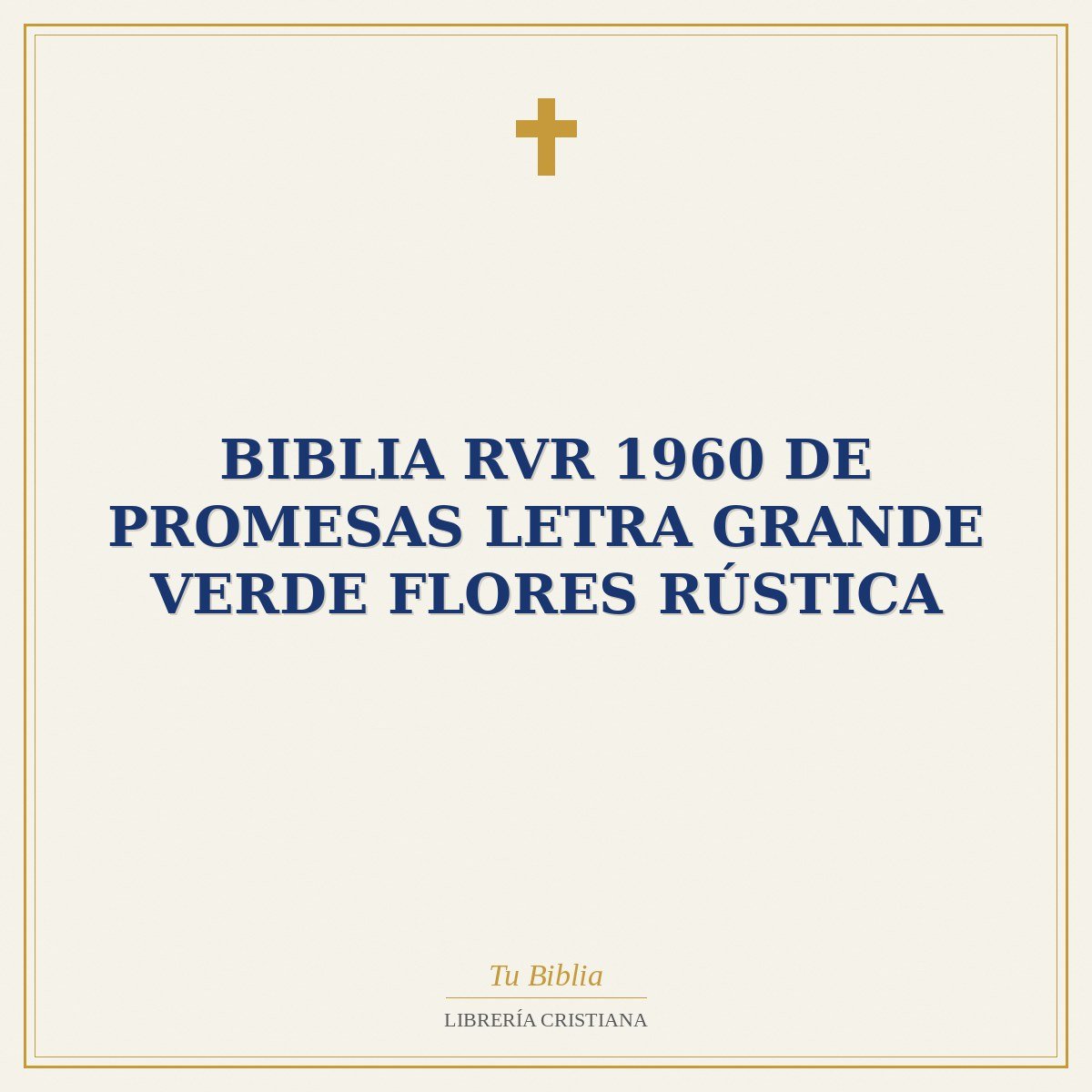 Biblia RVR 1960 de Promesas Letra Grande Verde Flores Rústica 1 Biblia RVR 1960 de Promesas Letra Grande Verde Flores Rústica