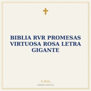 Biblia RVR promesas virtuosa Rosa letra gigante