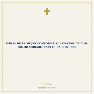 Biblia De La Mujer Conforme Al Corazón De Dios, Color Morado, Tapa Dura, Rvr 1960