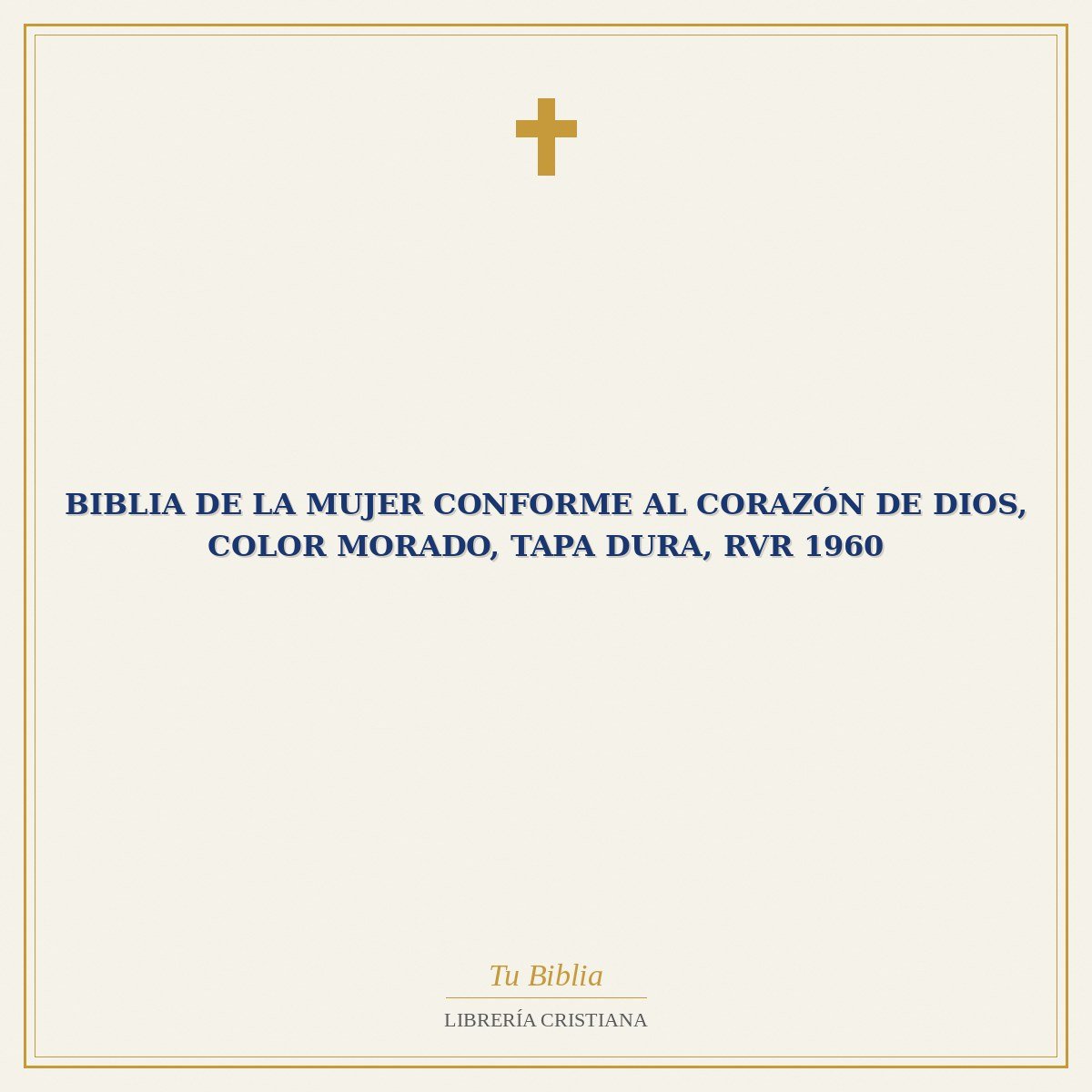 Biblia De La Mujer Conforme Al Corazón De Dios, Color Morado, Tapa Dura, Rvr 1960 1 Biblia De La Mujer Conforme Al Corazón De Dios, Color Morado, Tapa Dura, Rvr 1960