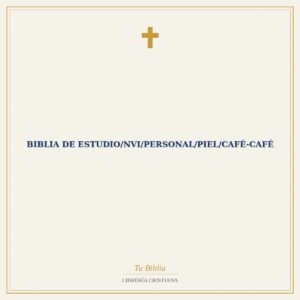 Biblia De Estudio/NVI/Personal/Piel/Café-Café