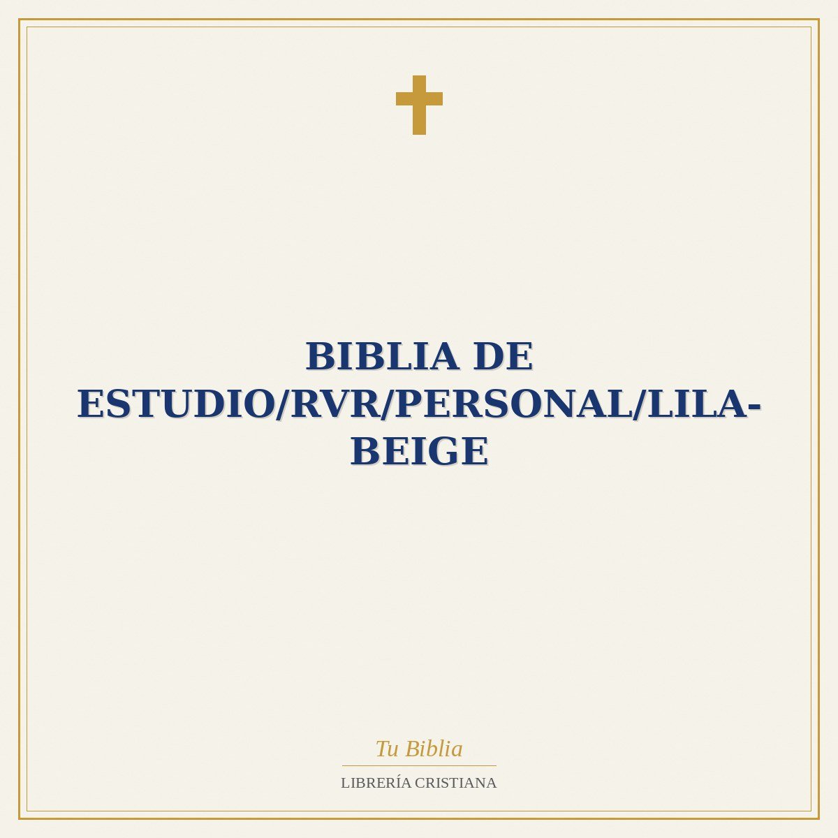 Biblia De Estudio/RVR/Personal/Lila-Beige 1 Biblia De Estudio/RVR/Personal/Lila-Beige