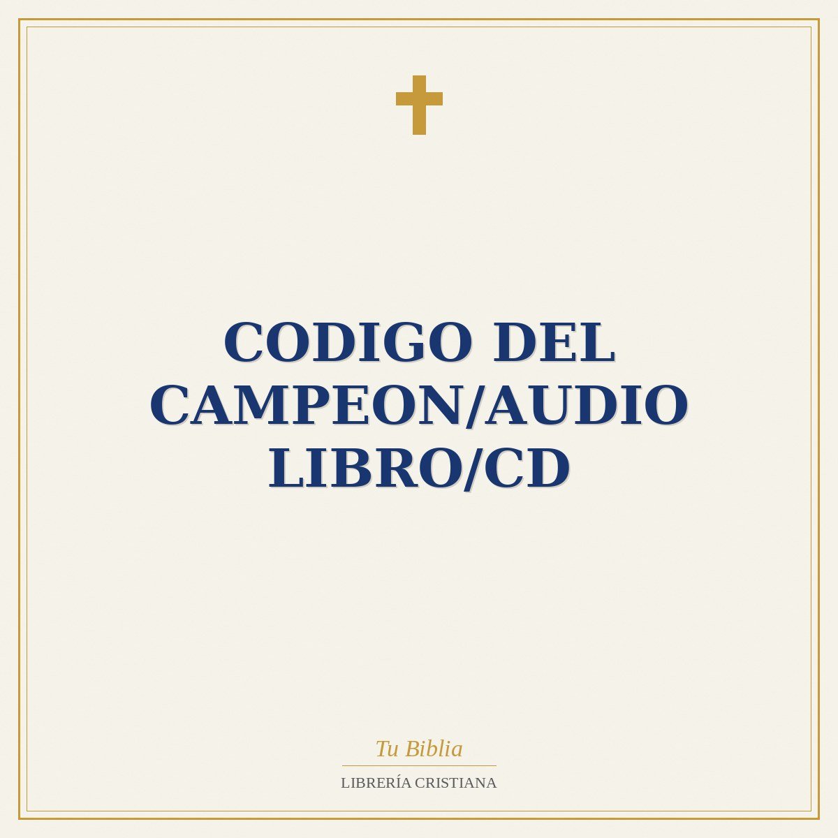 Codigo Del Campeon/Audio Libro/CD 1 Codigo Del Campeon/Audio Libro/CD