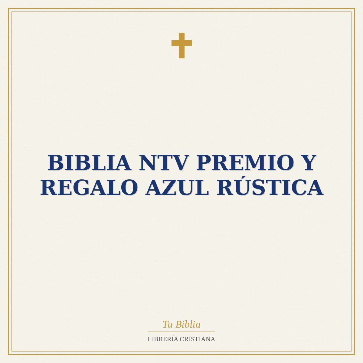 Biblia NTV Premio y Regalo Azul Rústica 1 Biblia NTV Premio y Regalo Azul Rústica