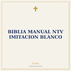 biblia manual NTV imitacion blanco