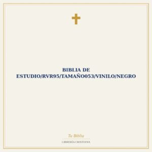 Biblia De Estudio/RVR95/Tamaño053/Vinilo/Negro