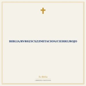Biblia/RVR025CXZ/Imitacion/Cierre/Rojo