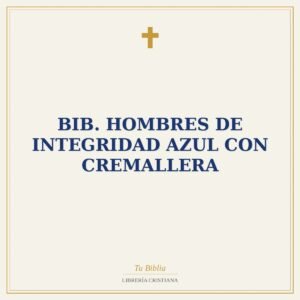 Bib. Hombres de integridad azul con cremallera