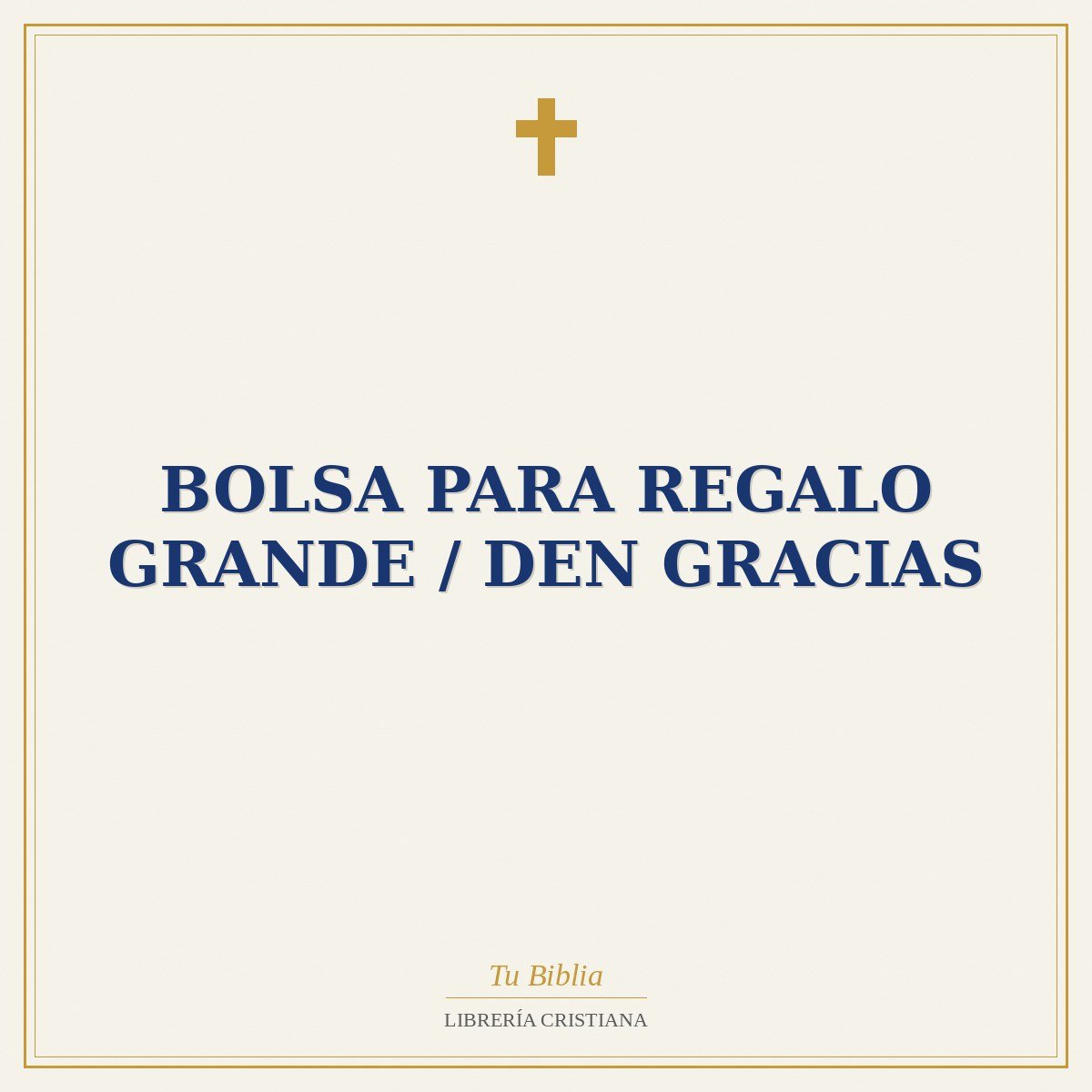 Bolsa Para Regalo Grande / Den Gracias 1 Bolsa Para Regalo Grande / Den Gracias