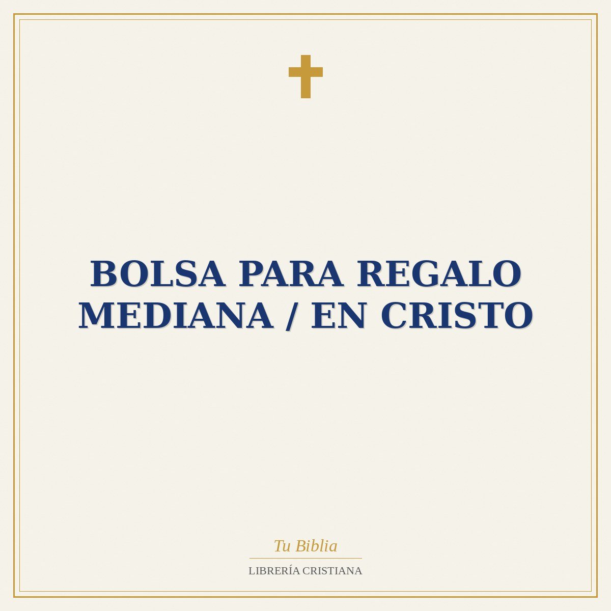 Bolsa Para Regalo Mediana / En Cristo 1 Bolsa Para Regalo Mediana / En Cristo