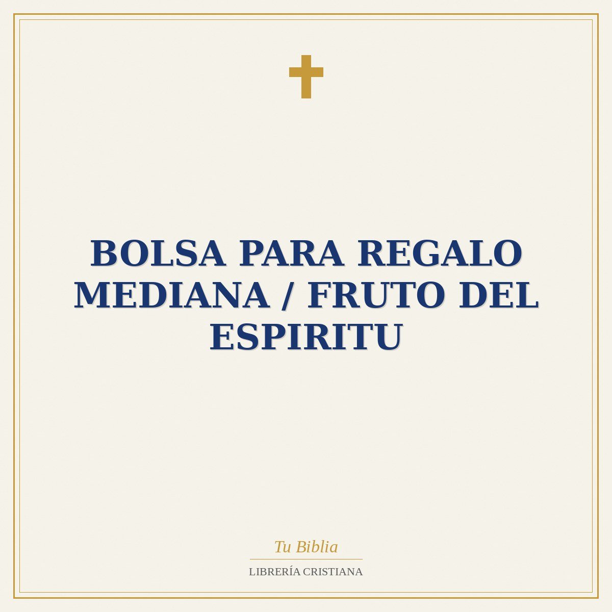 Bolsa Para Regalo Mediana / Fruto Del Espiritu 1 Bolsa Para Regalo Mediana / Fruto Del Espiritu