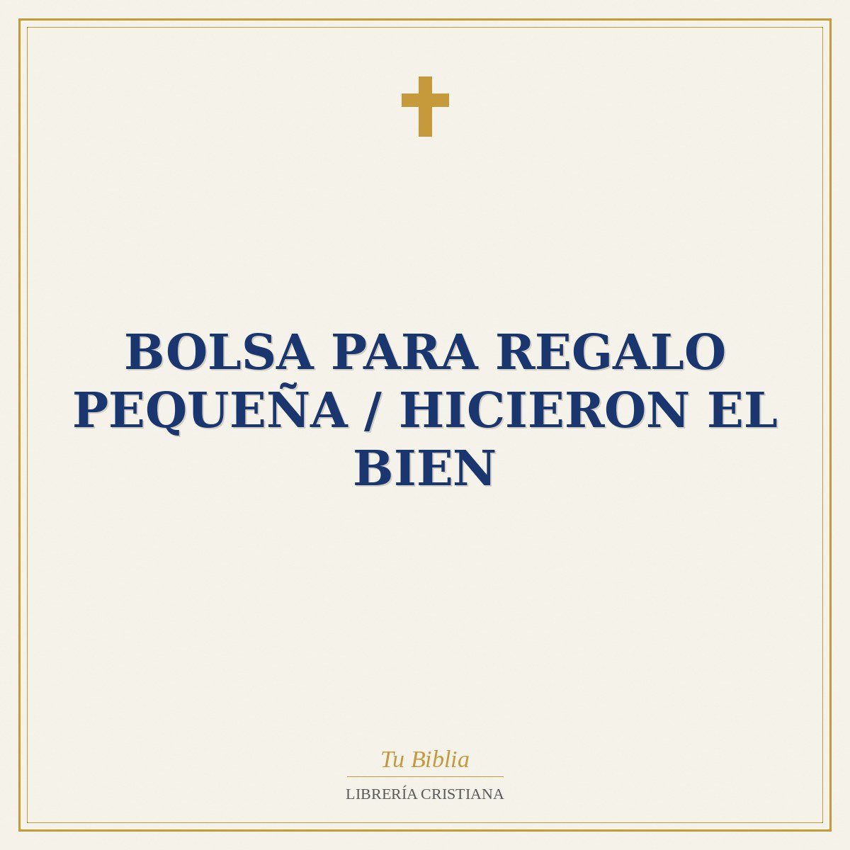 Bolsa Para Regalo Pequeña / Hicieron El Bien 1 Bolsa Para Regalo Pequeña / Hicieron El Bien