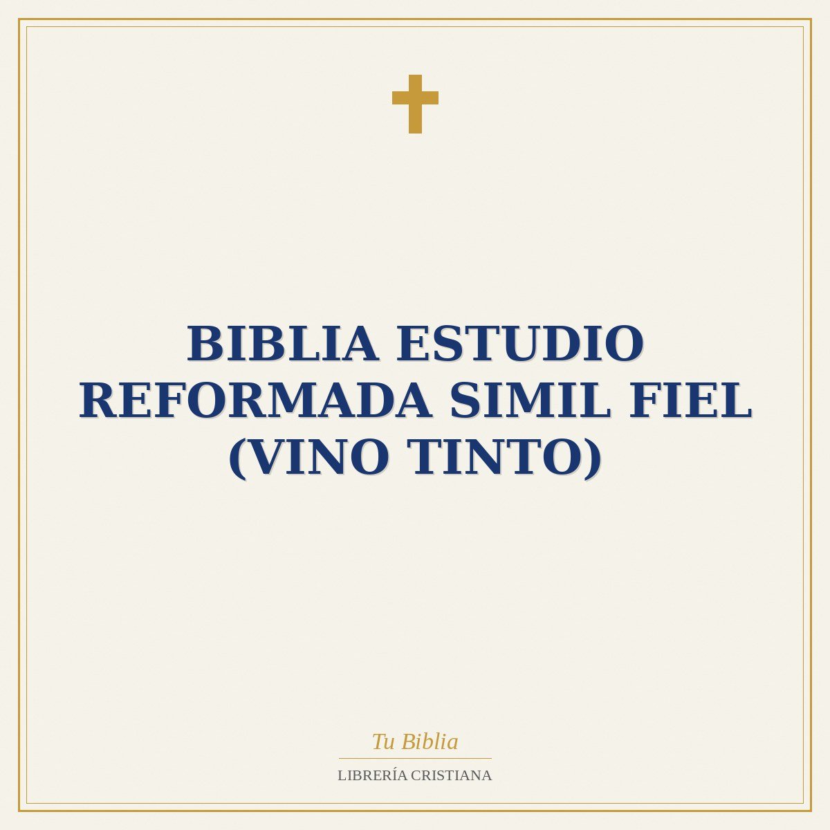 Biblia Estudio Reformada Simil Fiel (Vino Tinto) 1 Biblia Estudio Reformada Simil Fiel (Vino Tinto)