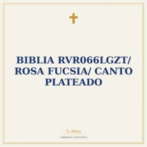 Biblia RVR066LGZT/ Rosa Fucsia/ Canto Plateado