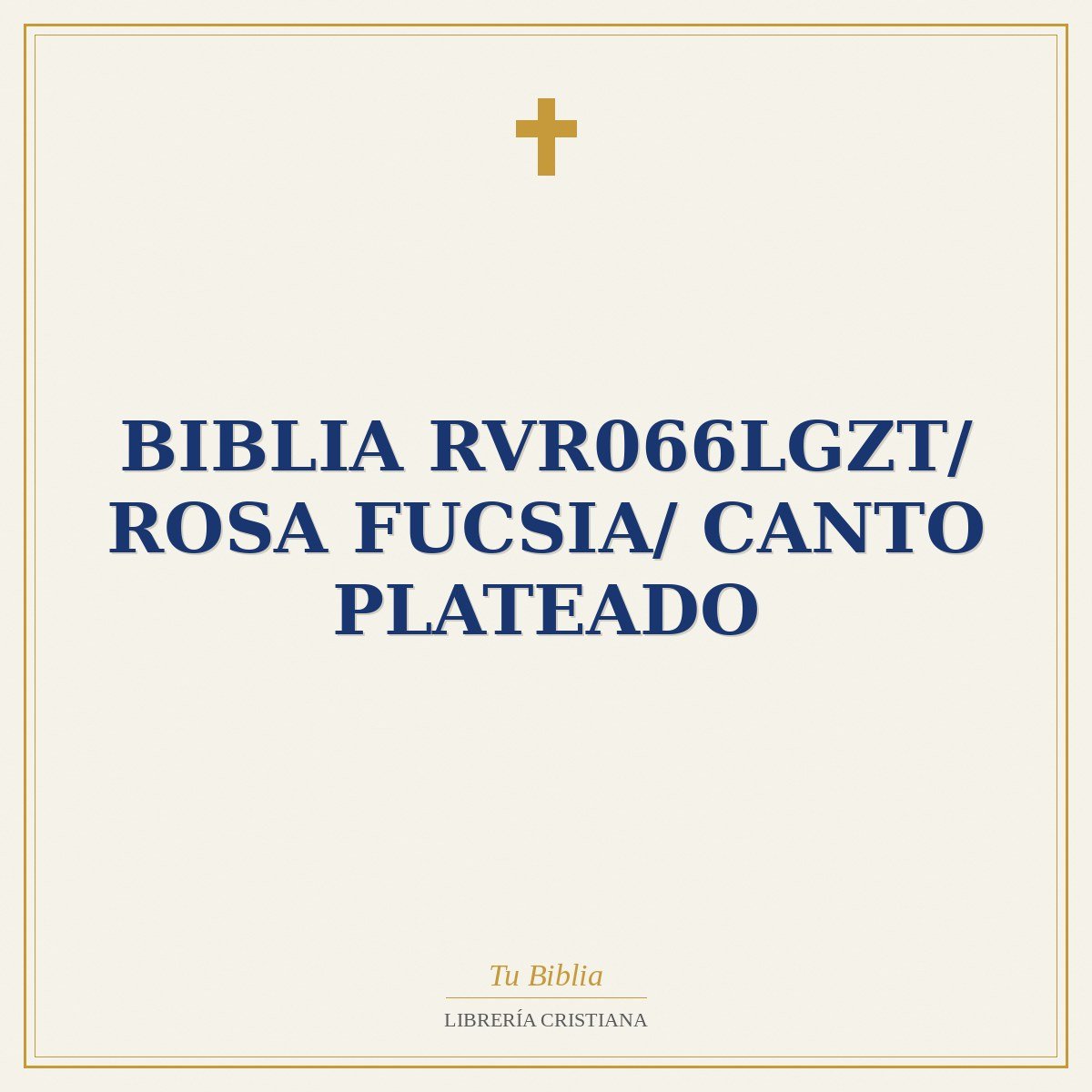 Biblia RVR066LGZT/ Rosa Fucsia/ Canto Plateado 1 Biblia RVR066LGZT/ Rosa Fucsia/ Canto Plateado