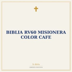 Biblia RV60 misionera Color cafe