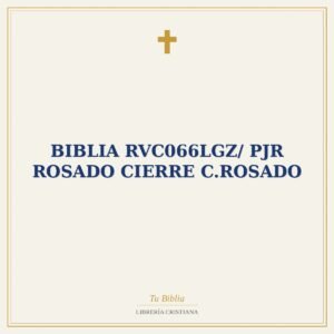 Biblia RVC066LGZ/ PJR Rosado Cierre C.Rosado