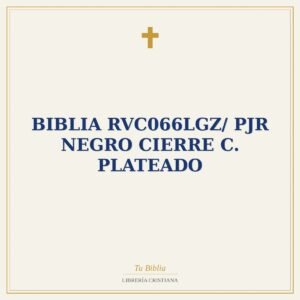 Biblia RVC066LGZ/ PJR Negro Cierre C. Plateado