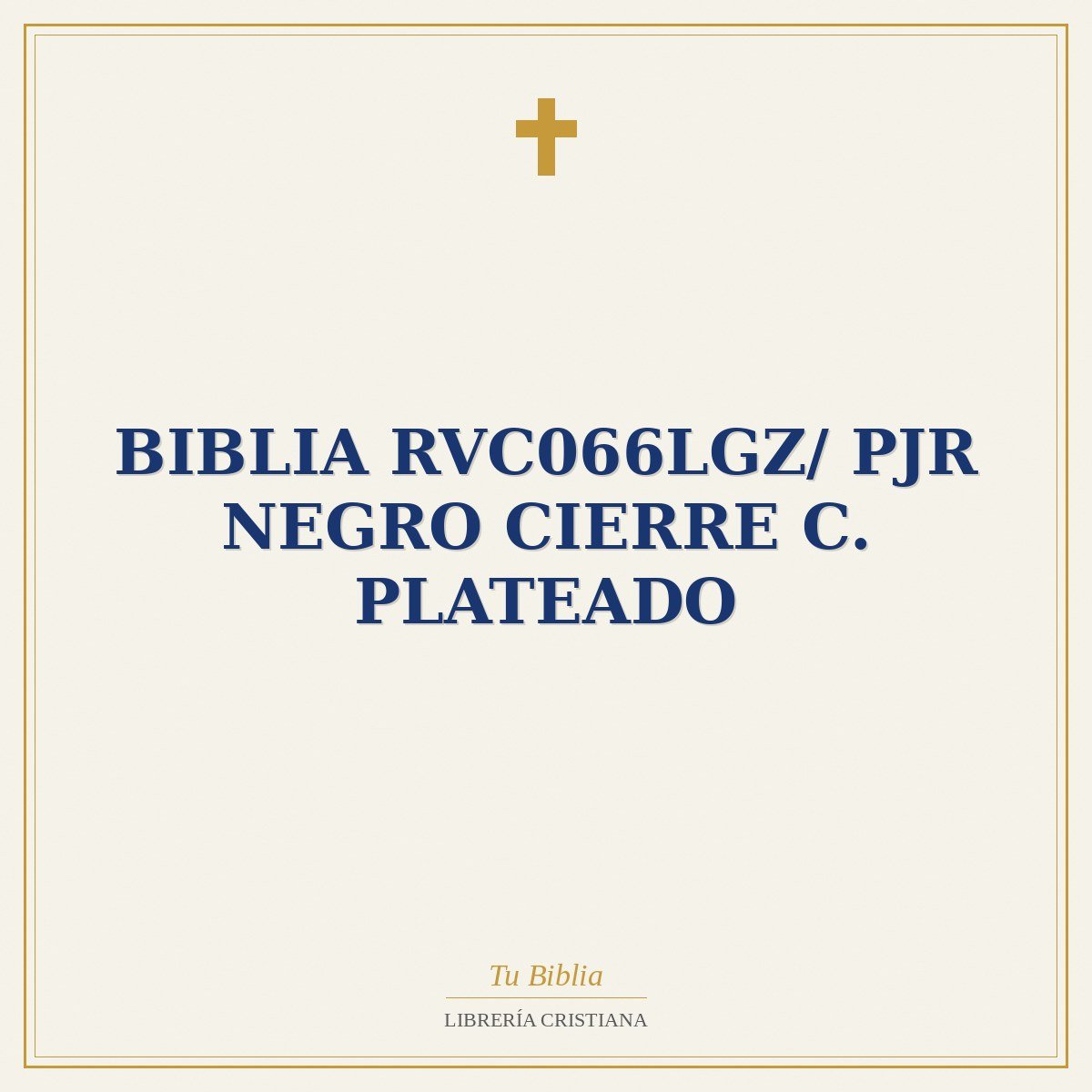 Biblia RVC066LGZ/ PJR Negro Cierre C. Plateado 1 Biblia RVC066LGZ/ PJR Negro Cierre C. Plateado