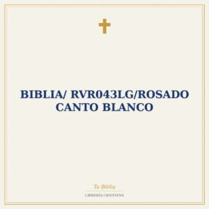 Biblia/ RVR043LG/Rosado Canto Blanco
