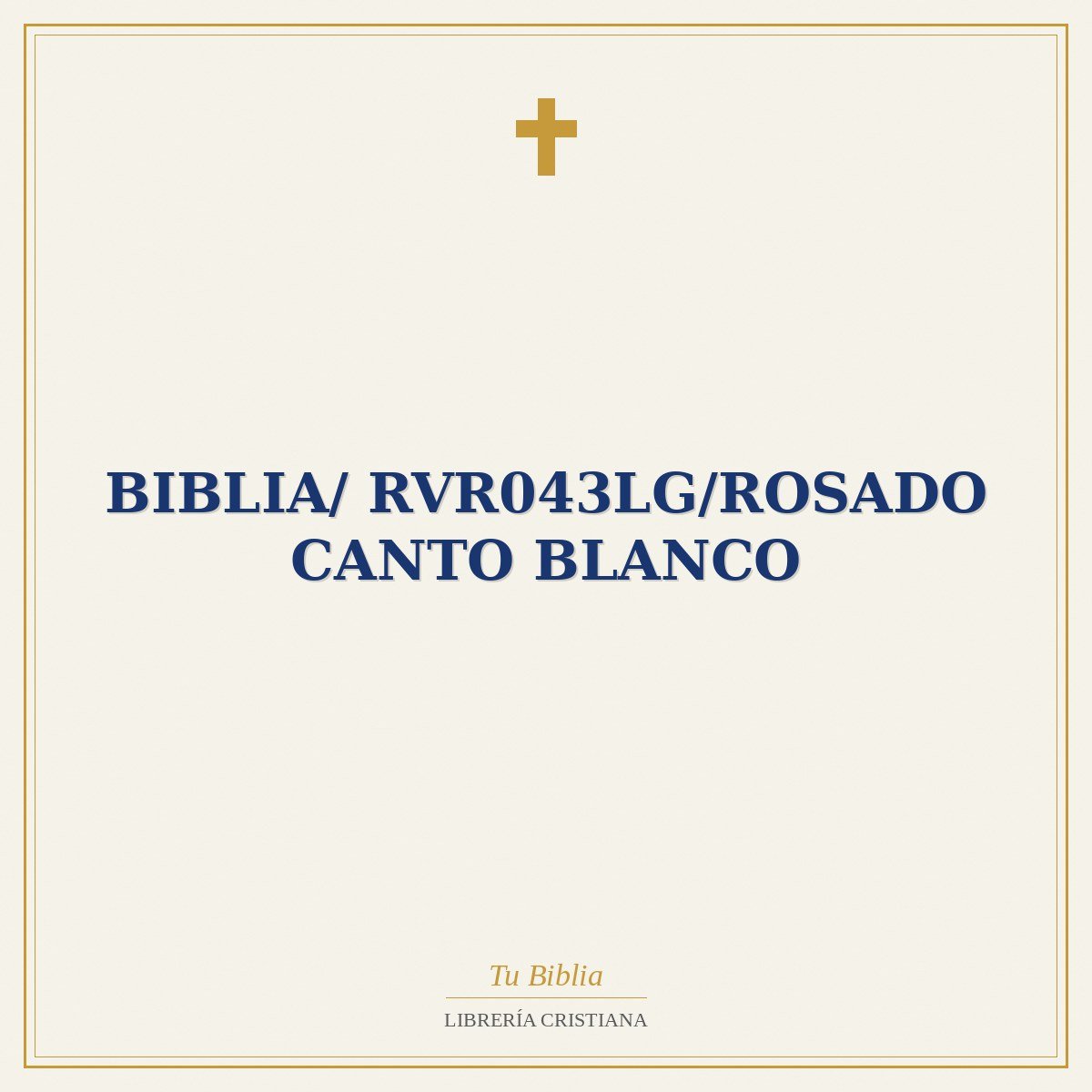 Biblia/ RVR043LG/Rosado Canto Blanco 1 Biblia/ RVR043LG/Rosado Canto Blanco