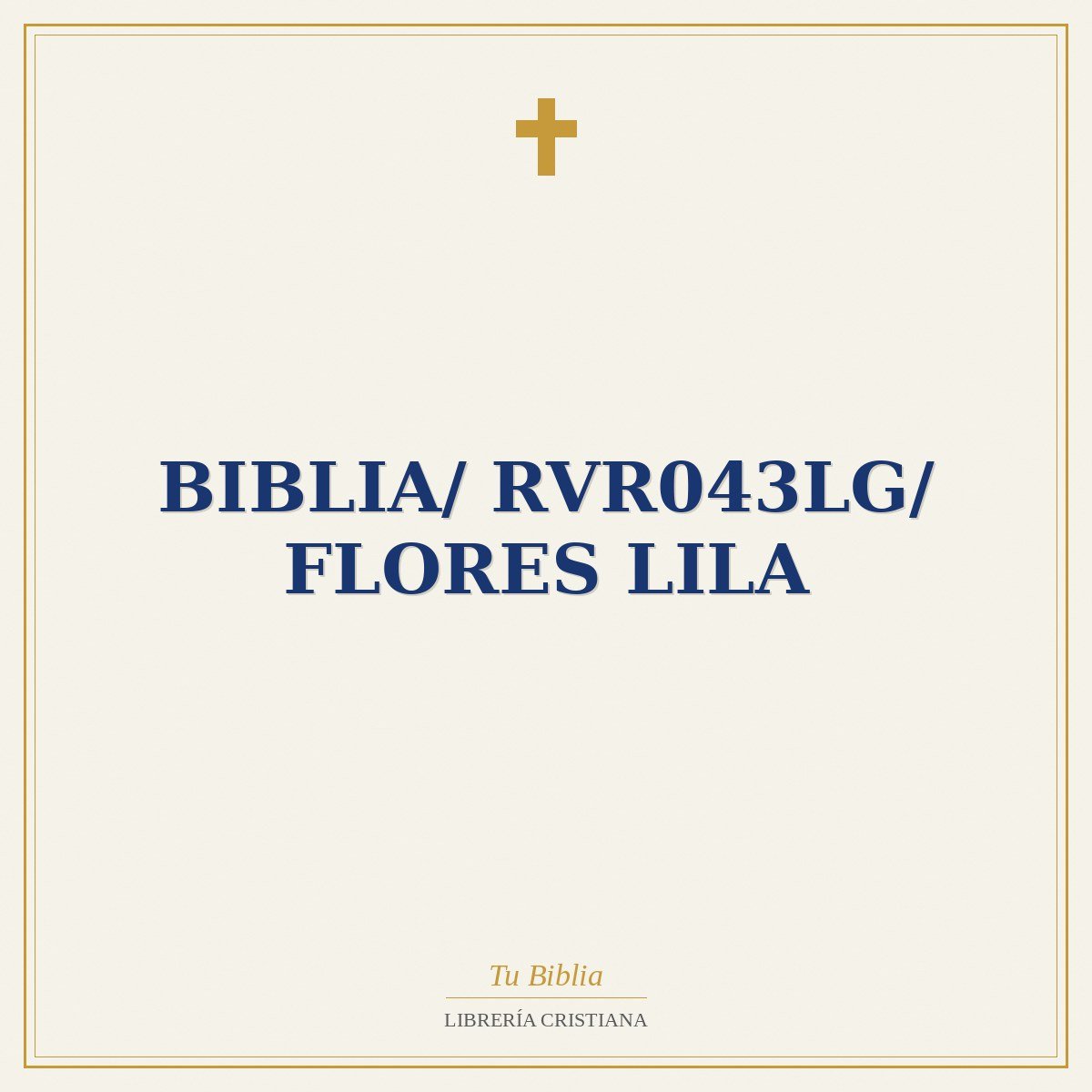 Biblia/ RVR043LG/ Flores Lila 1 Biblia/ RVR043LG/ Flores Lila