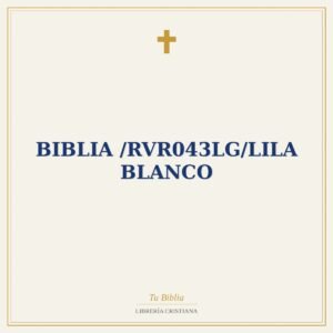 Biblia /RVR043LG/Lila Blanco