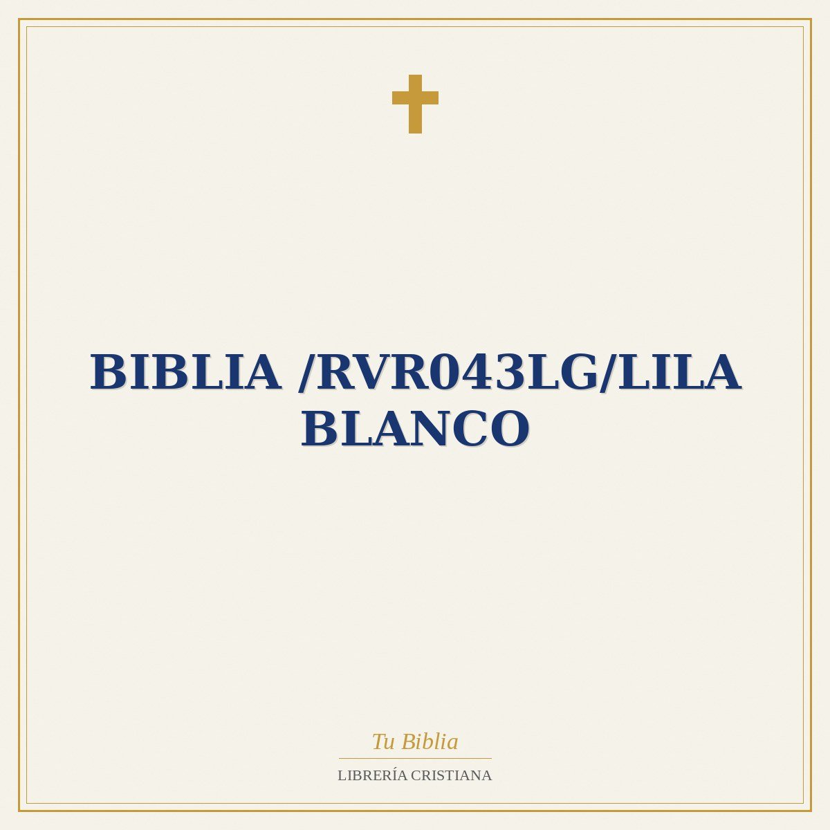 Biblia /RVR043LG/Lila Blanco 1 Biblia /RVR043LG/Lila Blanco