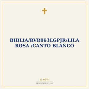 Biblia/RVR063LGPJR/Lila Rosa /Canto Blanco