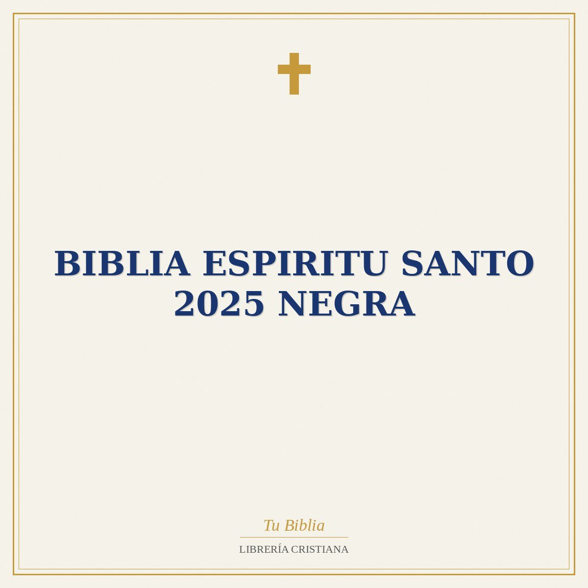 Biblia Espiritu santo 2025 Negra 1 Biblia Espiritu santo 2025 Negra