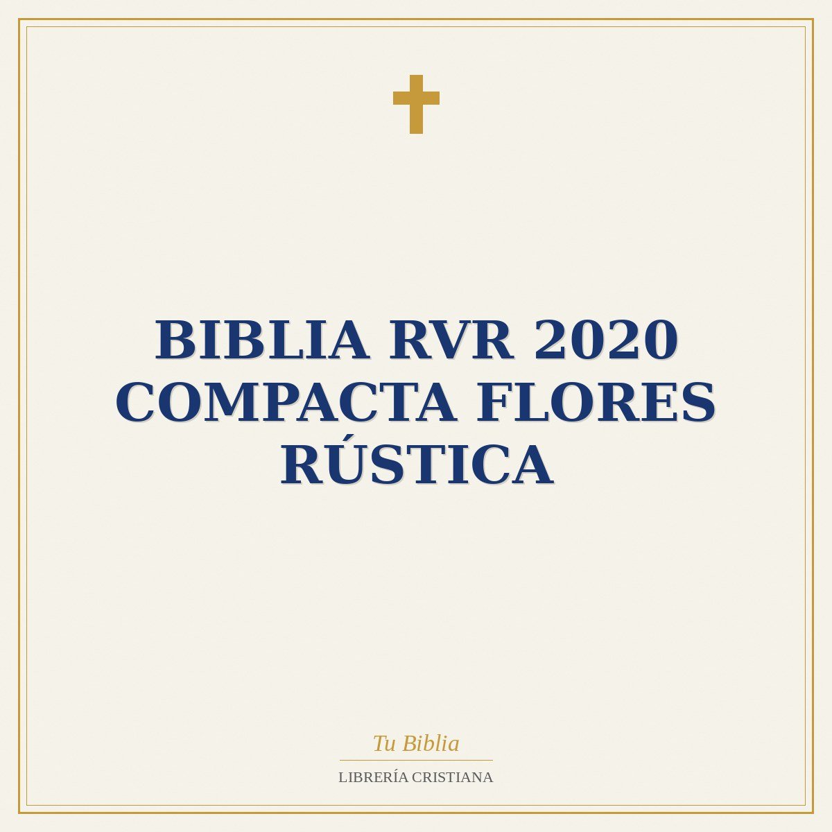 Biblia RVR 2020 Compacta Flores Rústica 1 Biblia RVR 2020 Compacta Flores Rústica