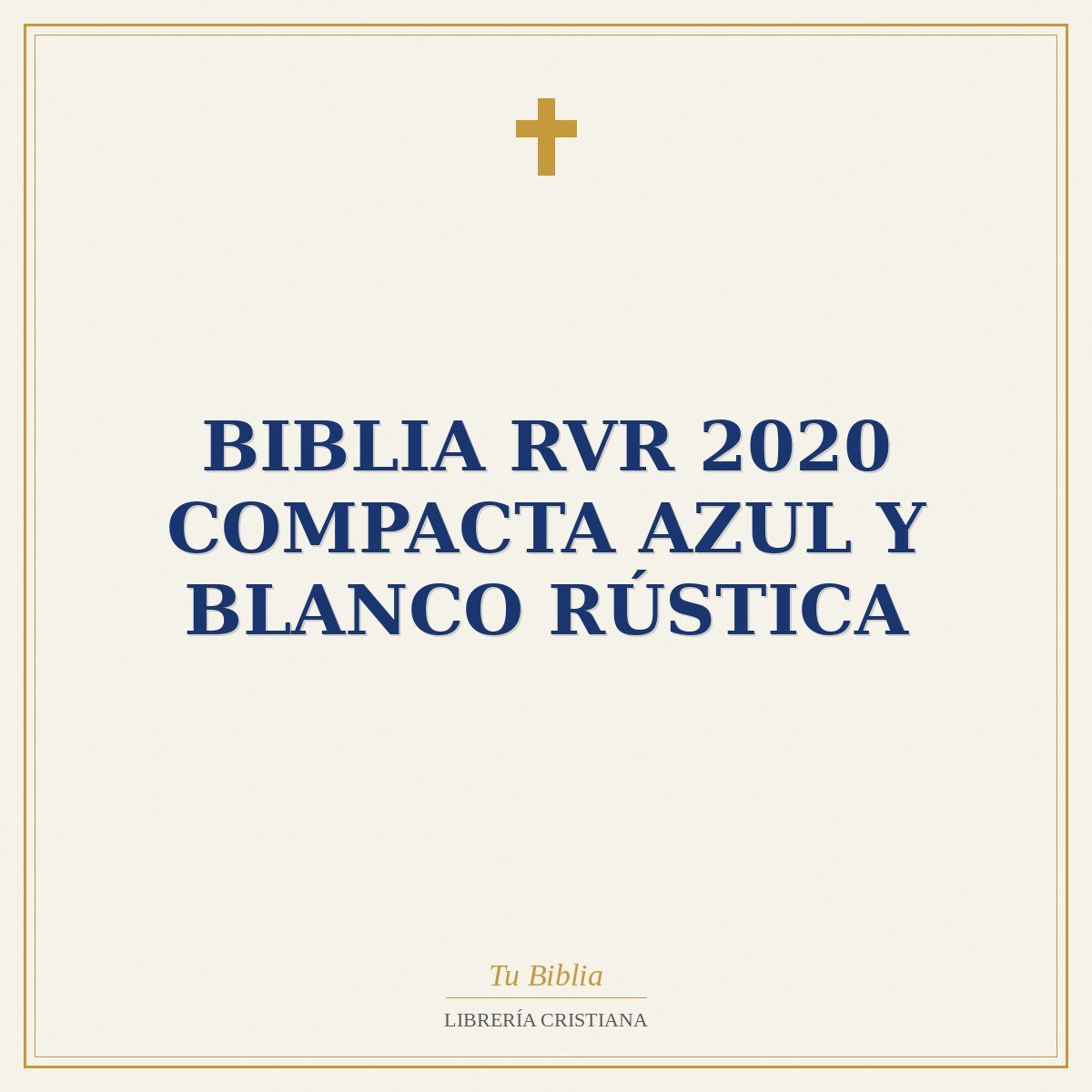 Biblia RVR 2020 Compacta Azul y Blanco Rústica 1 Biblia RVR 2020 Compacta Azul y Blanco Rústica