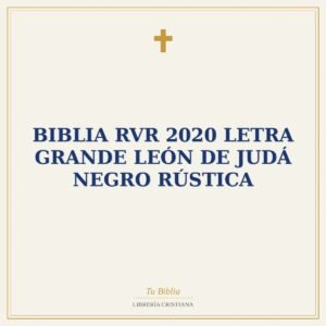 Biblia RVR 2020 Letra Grande León de Judá Negro Rústica