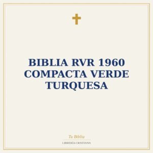 Biblia RVR 1960 Compacta Verde Turquesa