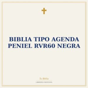 Biblia tipo agenda Peniel RVR60 negra
