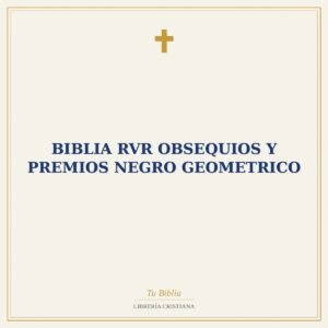 Biblia RVR Obsequios y premios Negro Geometrico