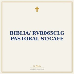 Biblia/ RVR065cLG Pastoral ST/Cafe