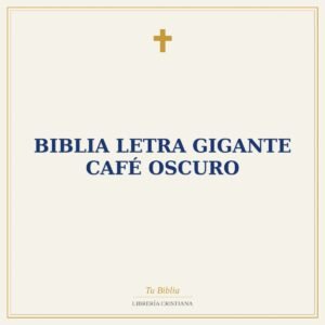 Biblia Letra gigante café oscuro