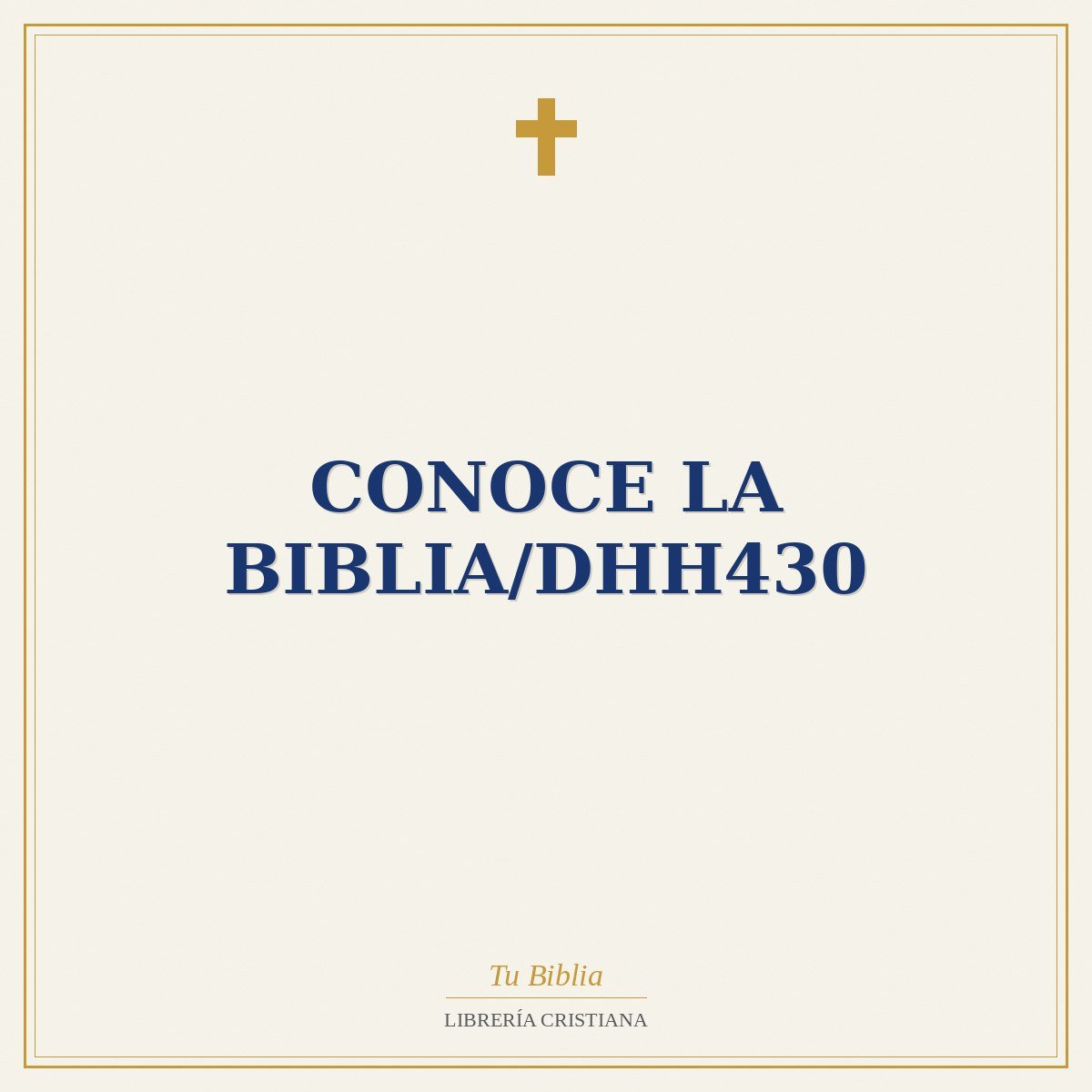 Conoce La Biblia/DHH430 1 Conoce La Biblia/DHH430