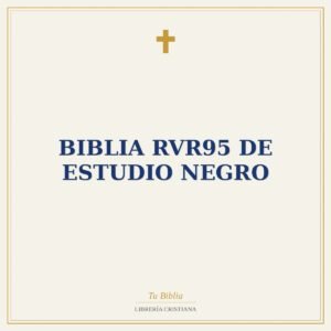 Biblia RVR95 de estudio negro