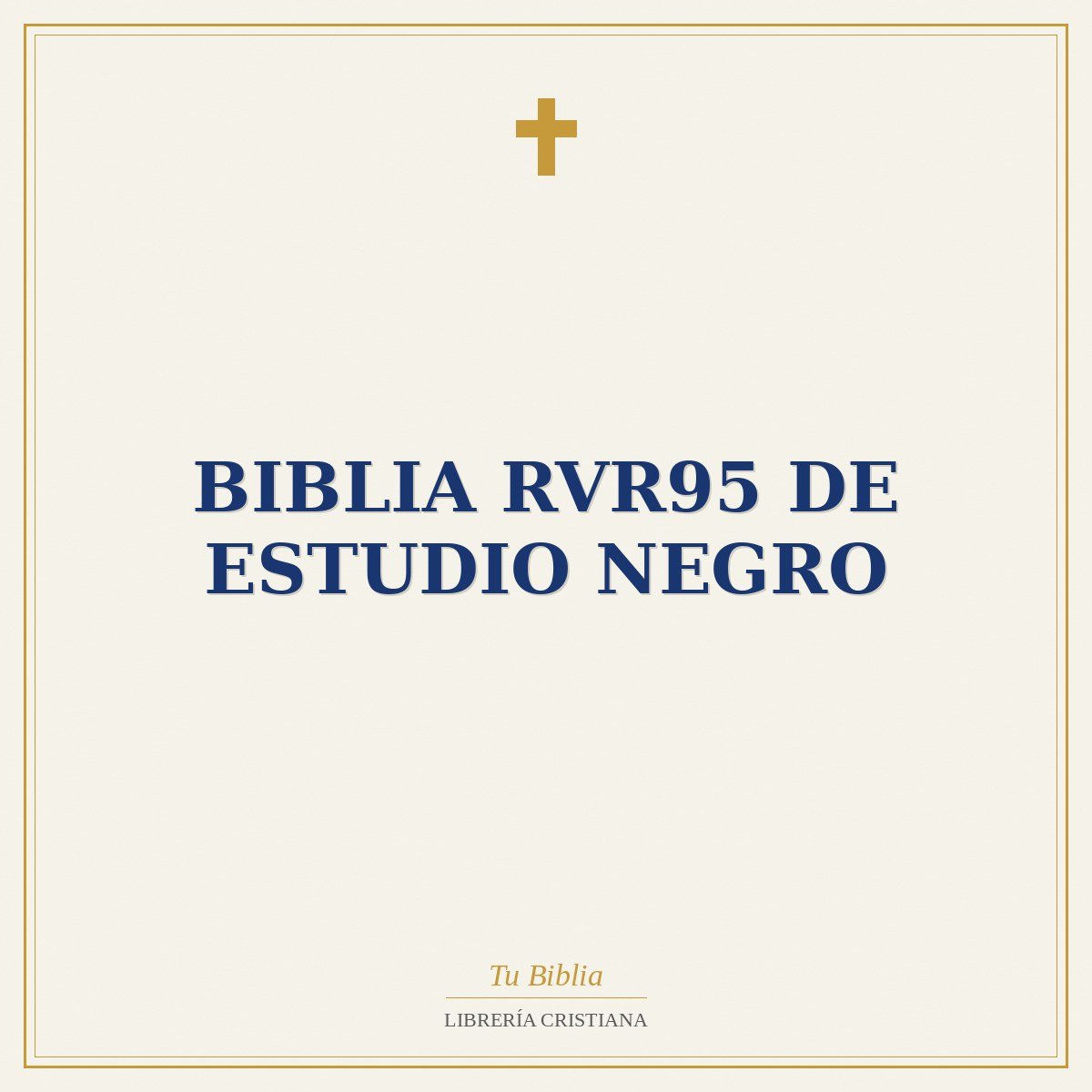Biblia RVR95 de estudio negro 1 Biblia RVR95 de estudio negro
