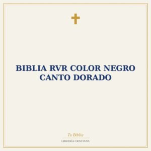 Biblia RVR color negro canto dorado