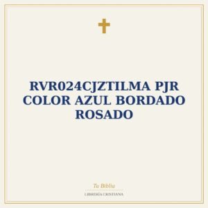 RVR024cJZTILMa PJR COLOR AZUL BORDADO ROSADO