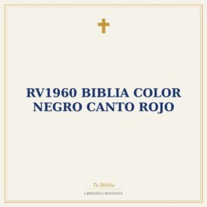 RV1960 Biblia COLOR NEGRO CANTO ROJO
