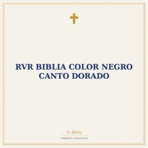 RVR Biblia color negro canto dorado
