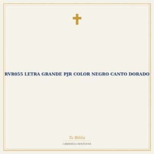 RVR055 Letra grande pjr color negro canto dorado