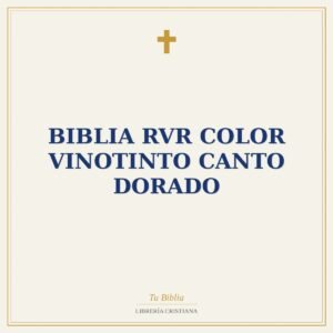 Biblia RVR color vinotinto canto dorado