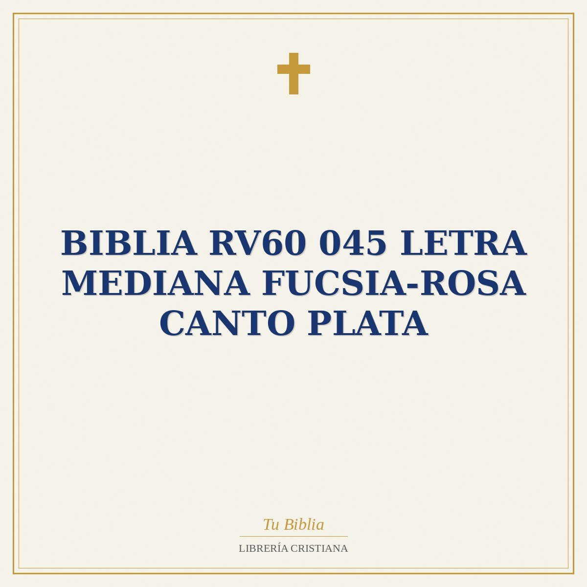 Biblia RV60 045 Letra Mediana Fucsia-Rosa Canto Plata 1 Biblia RV60 045 Letra Mediana Fucsia-Rosa Canto Plata