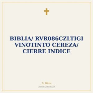 Biblia/ RVR086cZLTIGi Vinotinto Cereza/ Cierre Indice