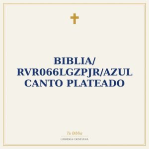Biblia/ RVR066LGZPJR/Azul Canto Plateado